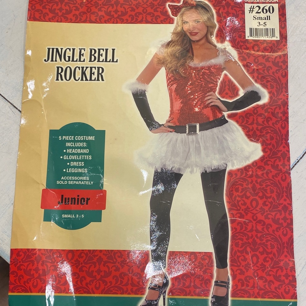Jingle Bell Rocker Costume dress Halloween Christmas